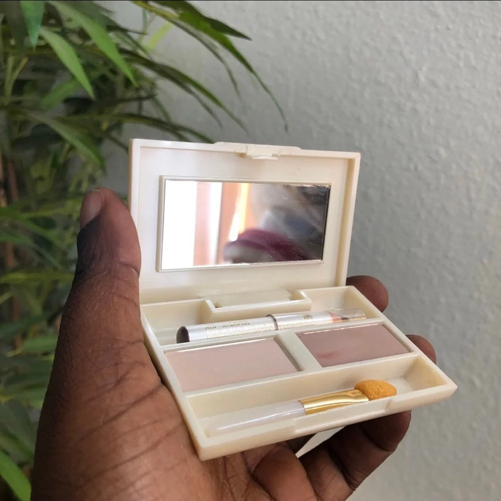 Estee Lauder Two-in-One Eyeshadow Wet/Dry 12 Sand Dollar 15 Fawn RARE VINTAGE